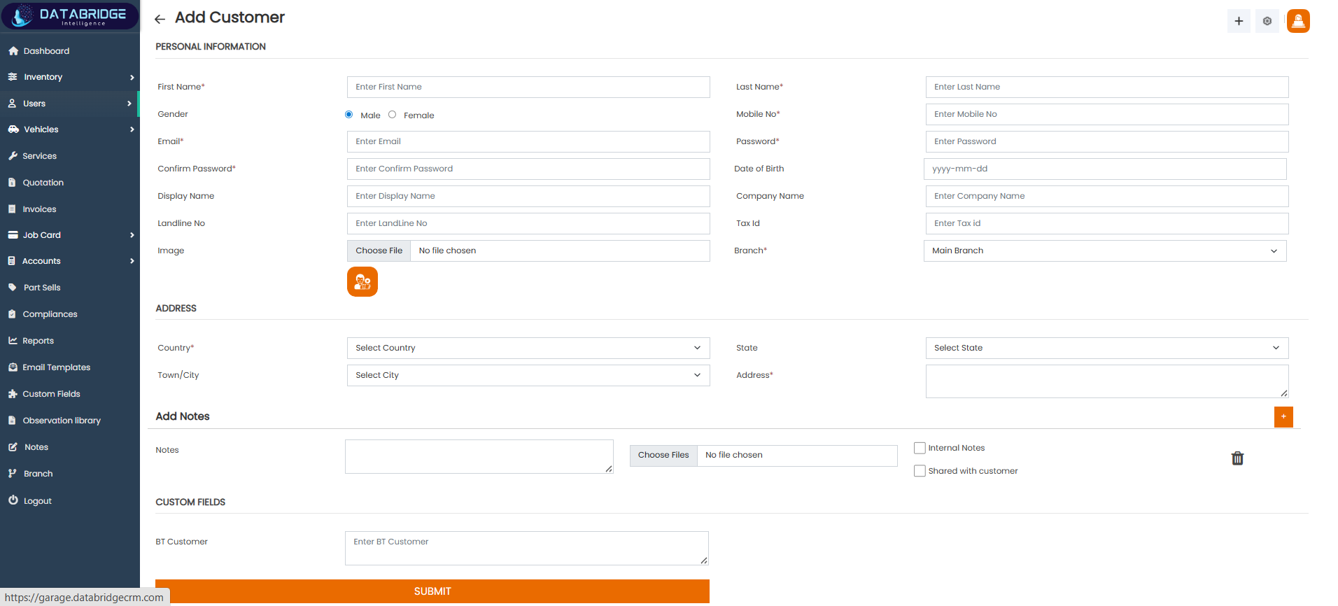 Dashboard & Inventory Image